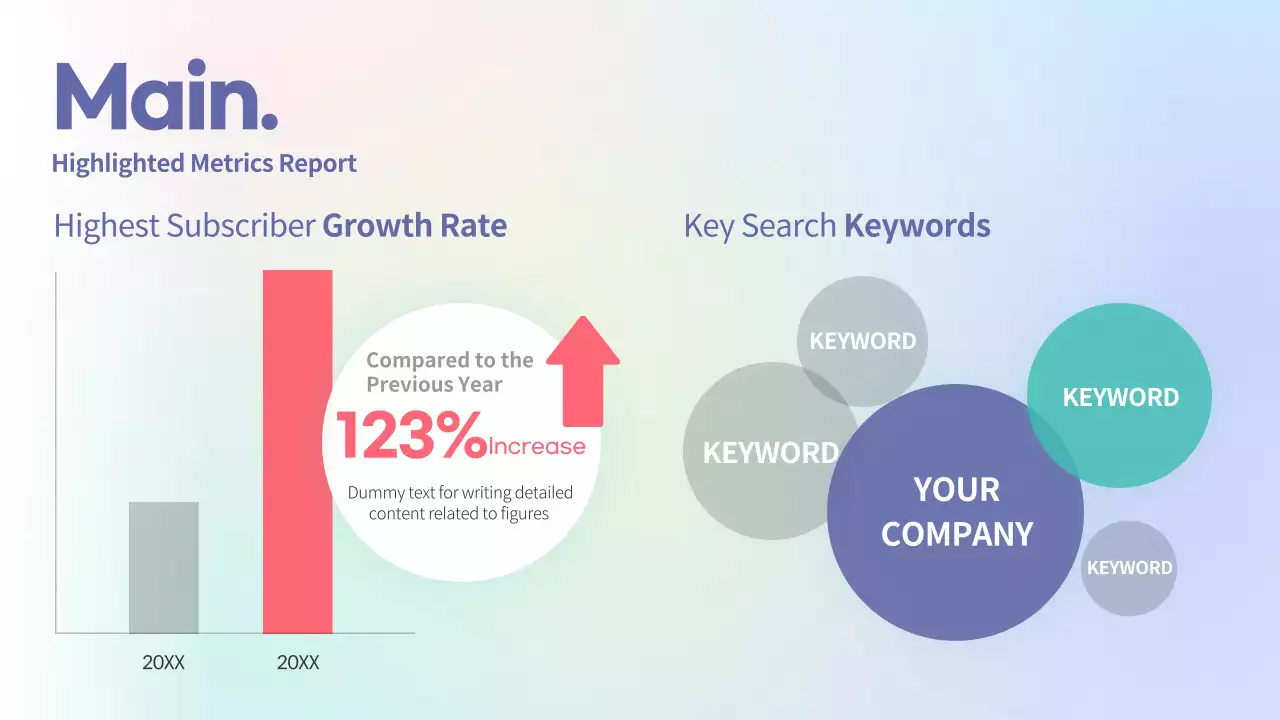 Pastel Modern Data Presentation