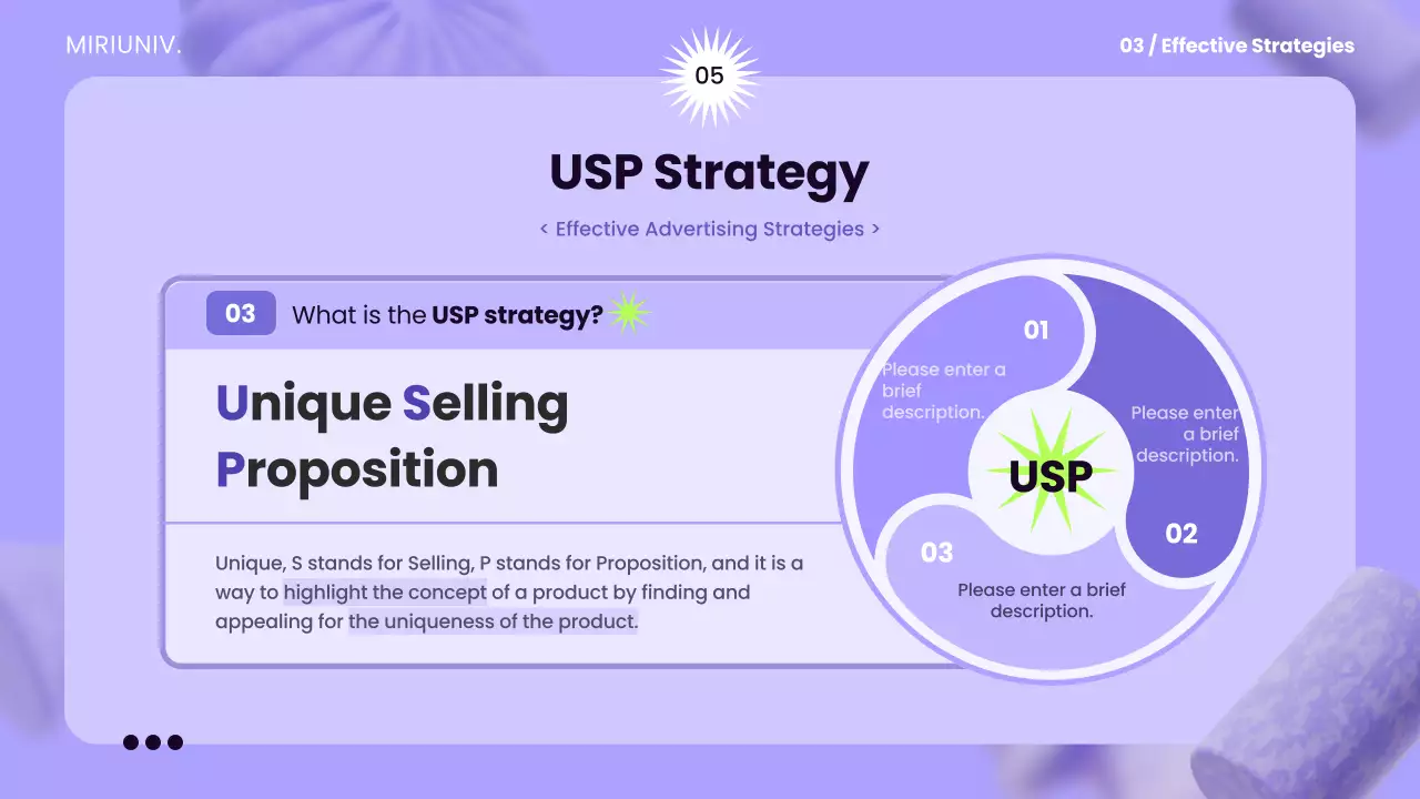 Presentasi Panduan Periklanan Abstrak Ungu