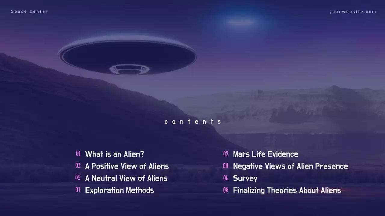 Blue Modern Alien Presentation