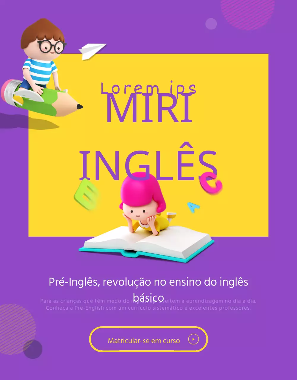 Detalhes da escola de língua inglesa