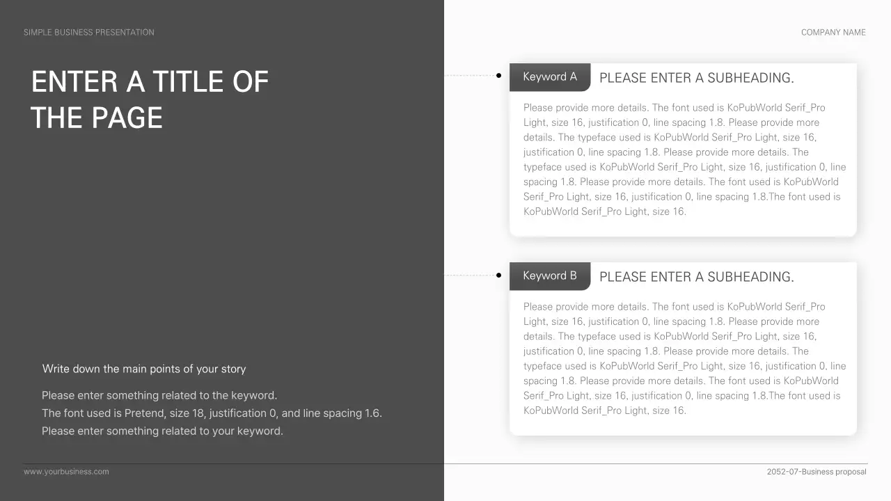 Grey Modern Business Document Presentation