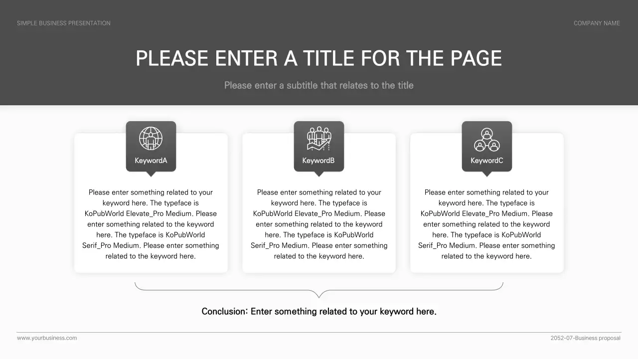 Grey Modern Business Document Presentation