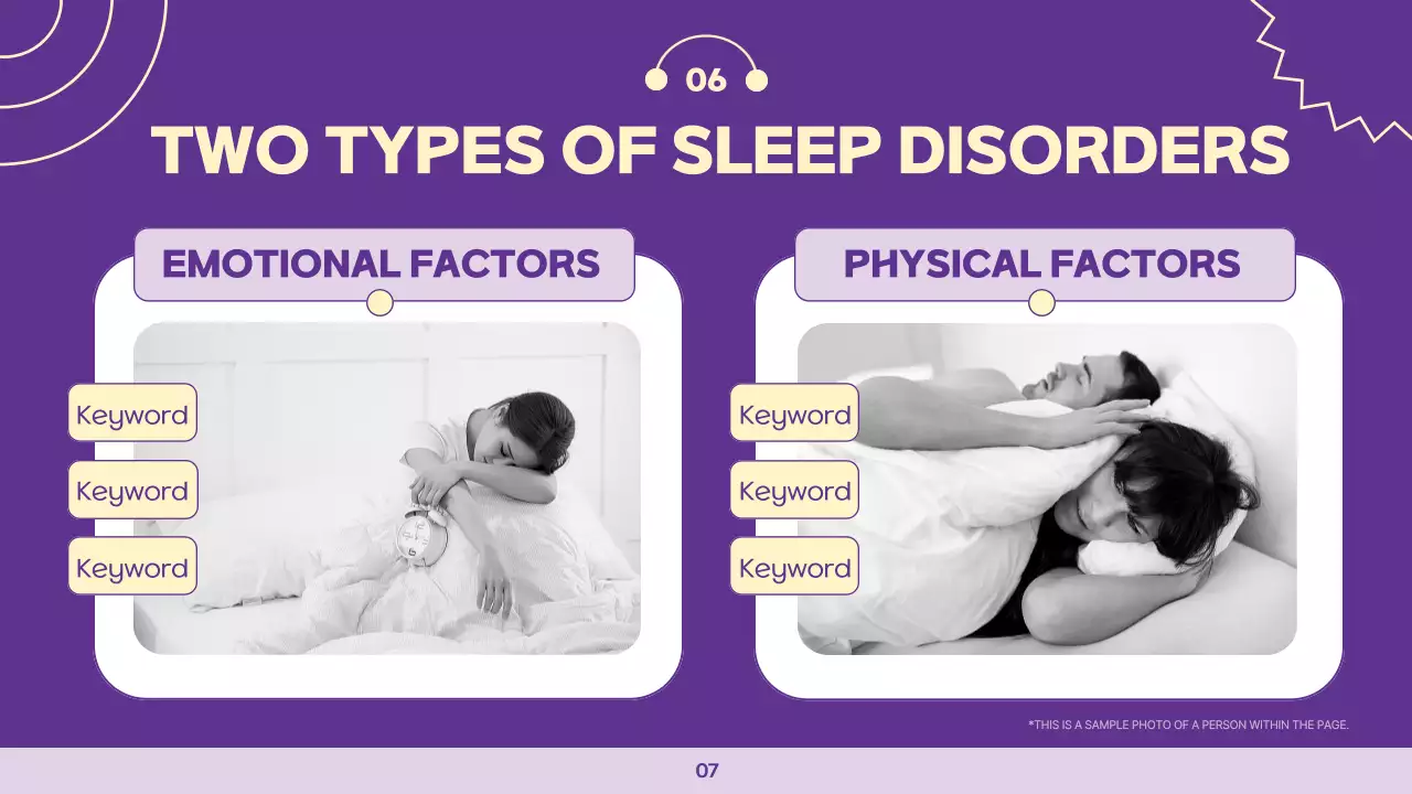 Purple Modern Sleep Lecture Presentation