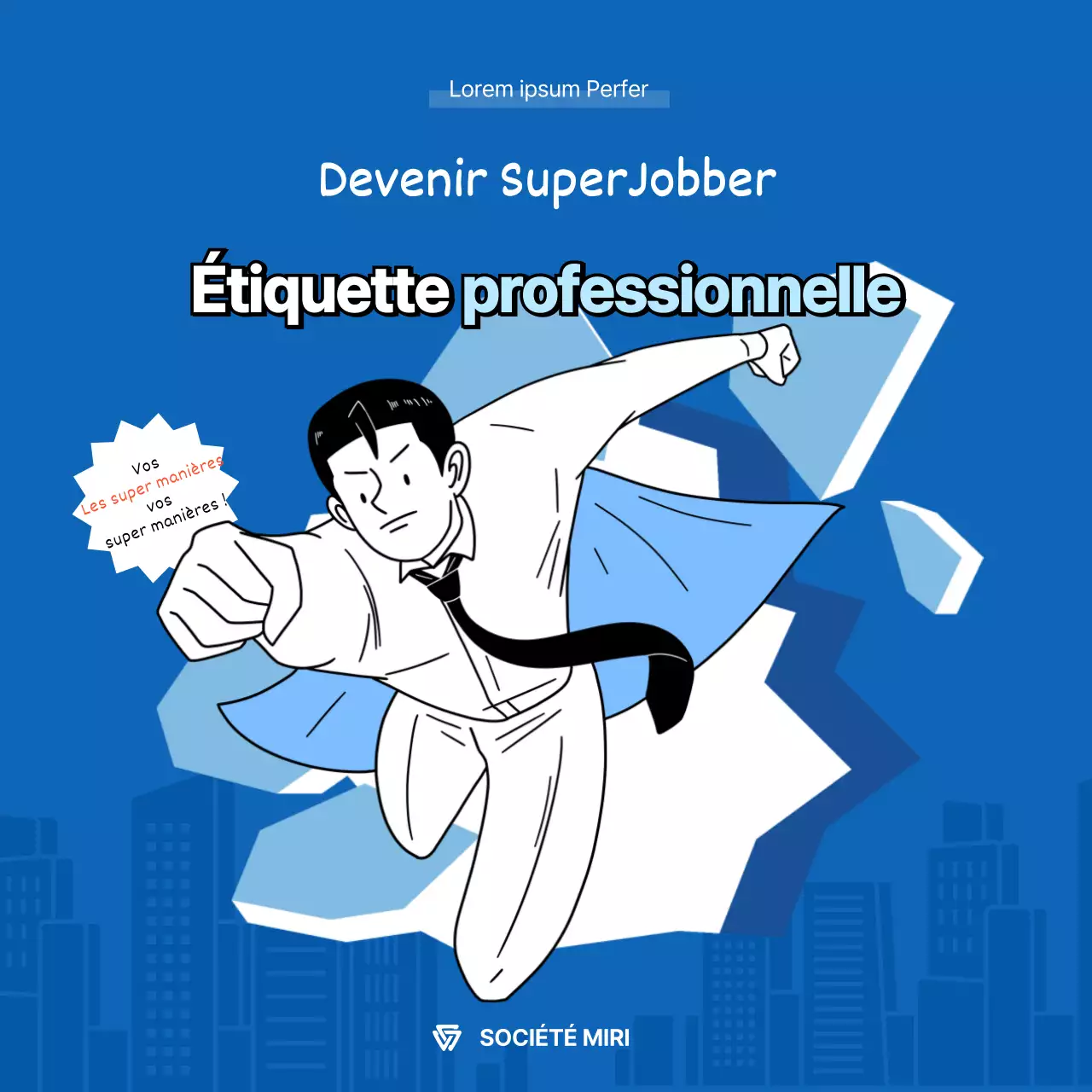 Superman bleu Carte d'étiquette d'affairesNews