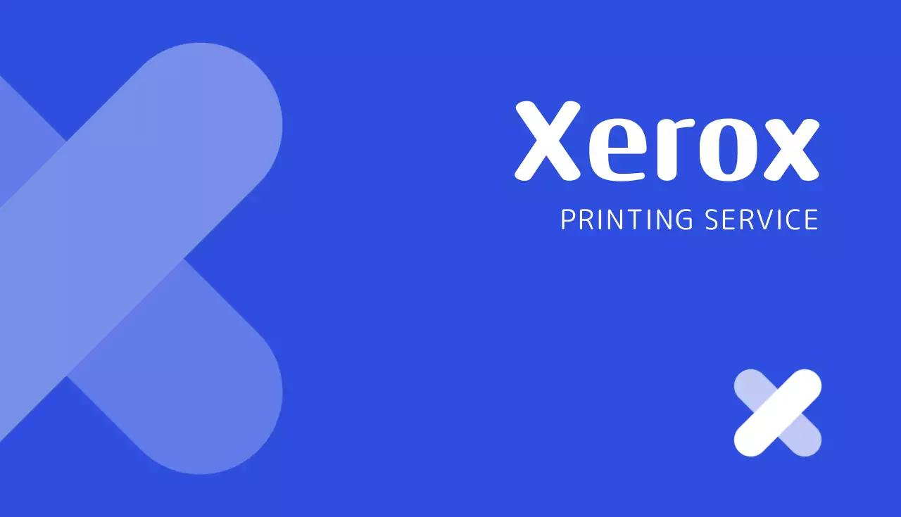 青 モダン 印刷 ロゴ 名刺