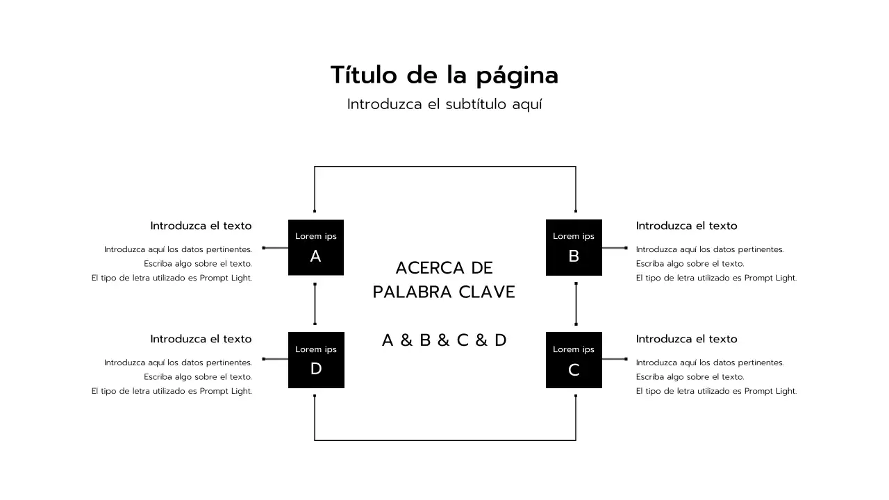 Presentaciones en blanco y negro