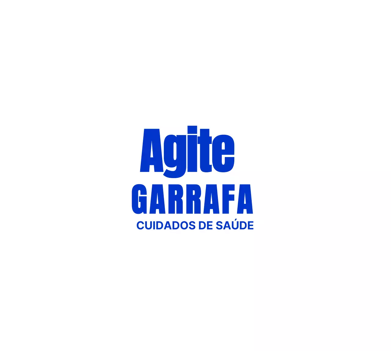 Conceito de garrafa azul para batidos de saúde