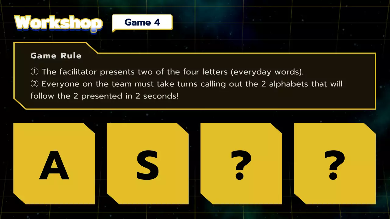 옐로우 레트로 워크숍 프레젠테이션