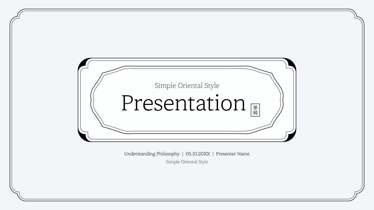 Grey Traditional Layout Presentation