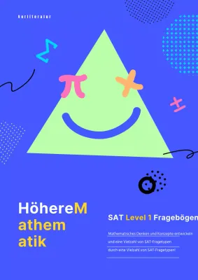 High School Middle School Grundschule Mathe Arbeitsbuch Referenz in lila und lindgrün und gelb mathematische Symbole und geometrische Formen