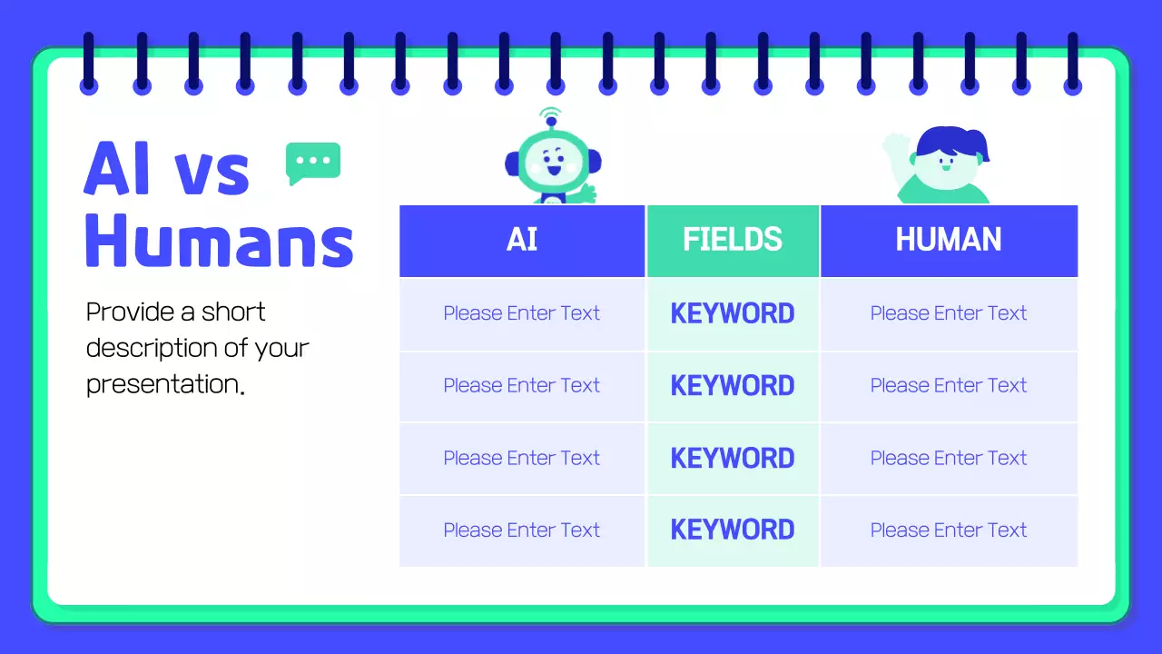 블루 모던 Ai 가이드 프레젠테이션