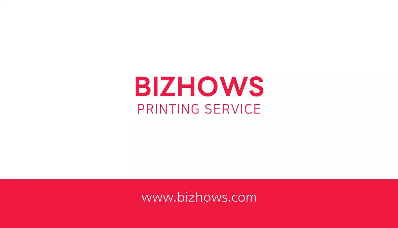 赤 シンプル ビジネス 名刺