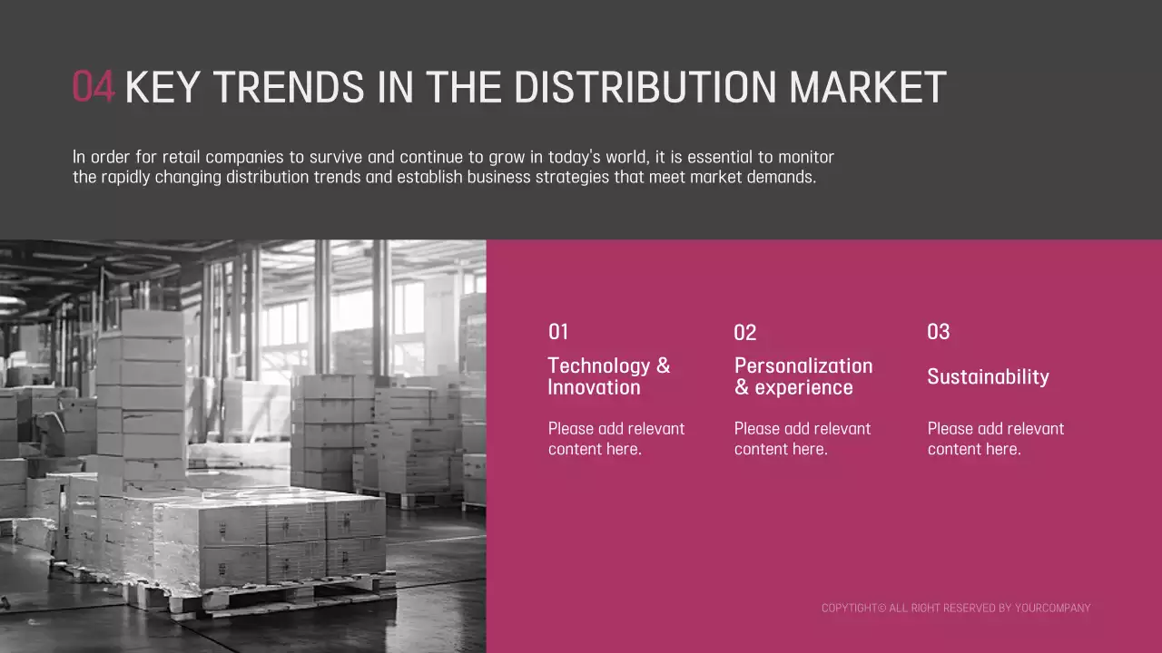 그레이 모던 유통 프리젠테이션