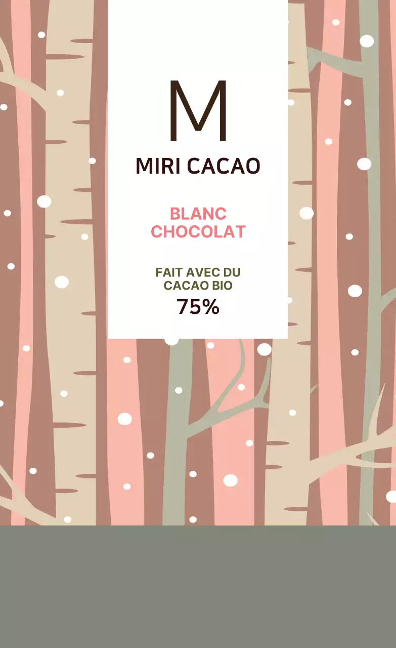 Étiquette de thé à motif d'arbre vert