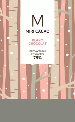 Étiquette de thé à motif d'arbre vert