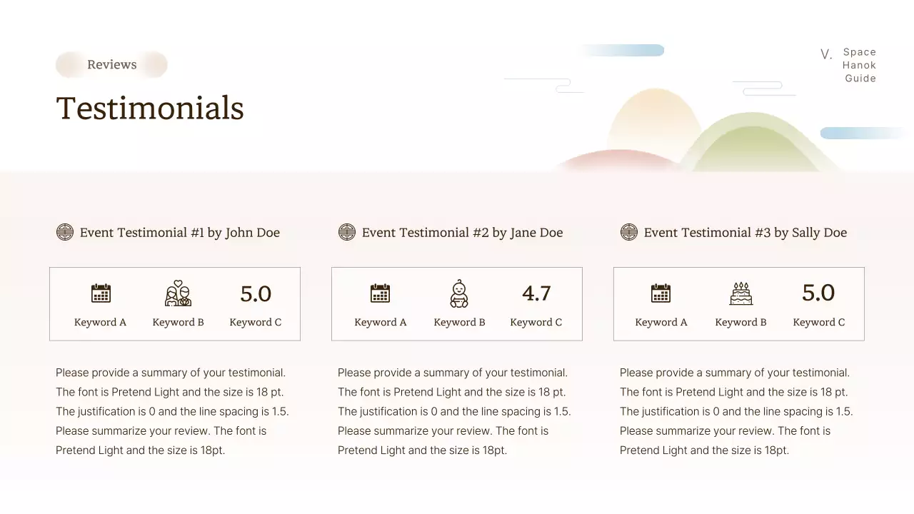 Beige Traditional Korean Stay Guide Presentation