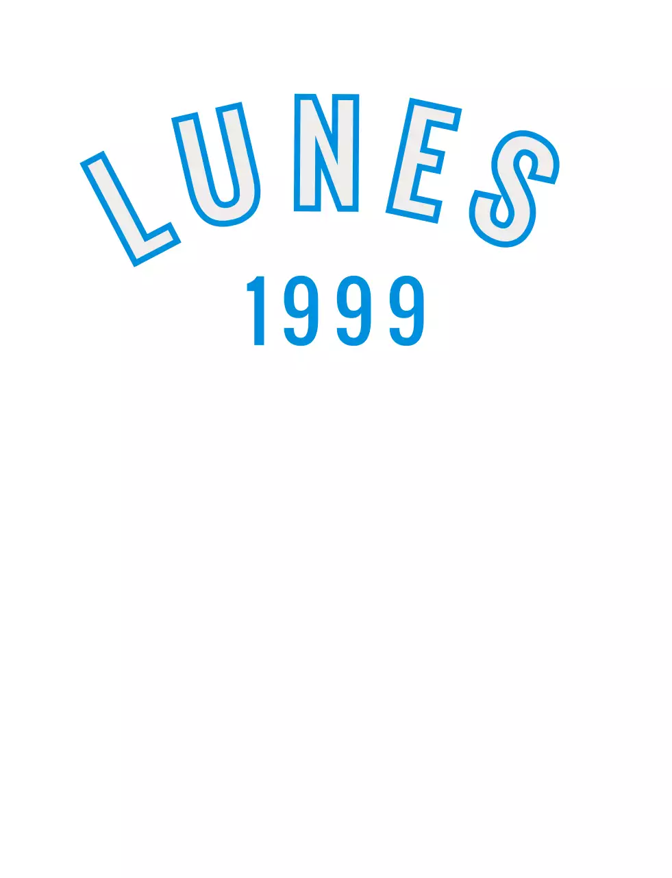 Ilustraciones florales vintage y letras del día de la semana en azul