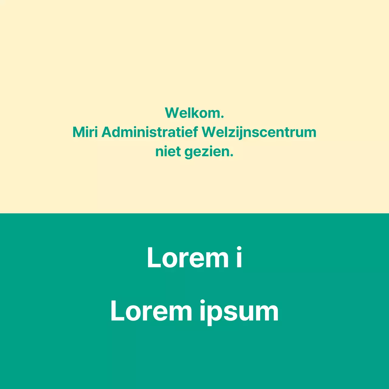 Een openbare welkomstbrief met een welkomstbord.