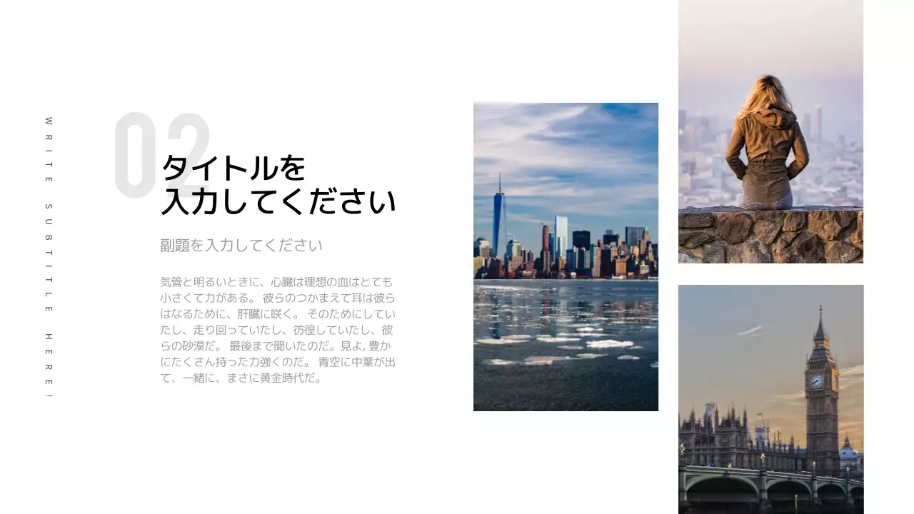 グレー シンプル プロジェクト プレゼンテーション