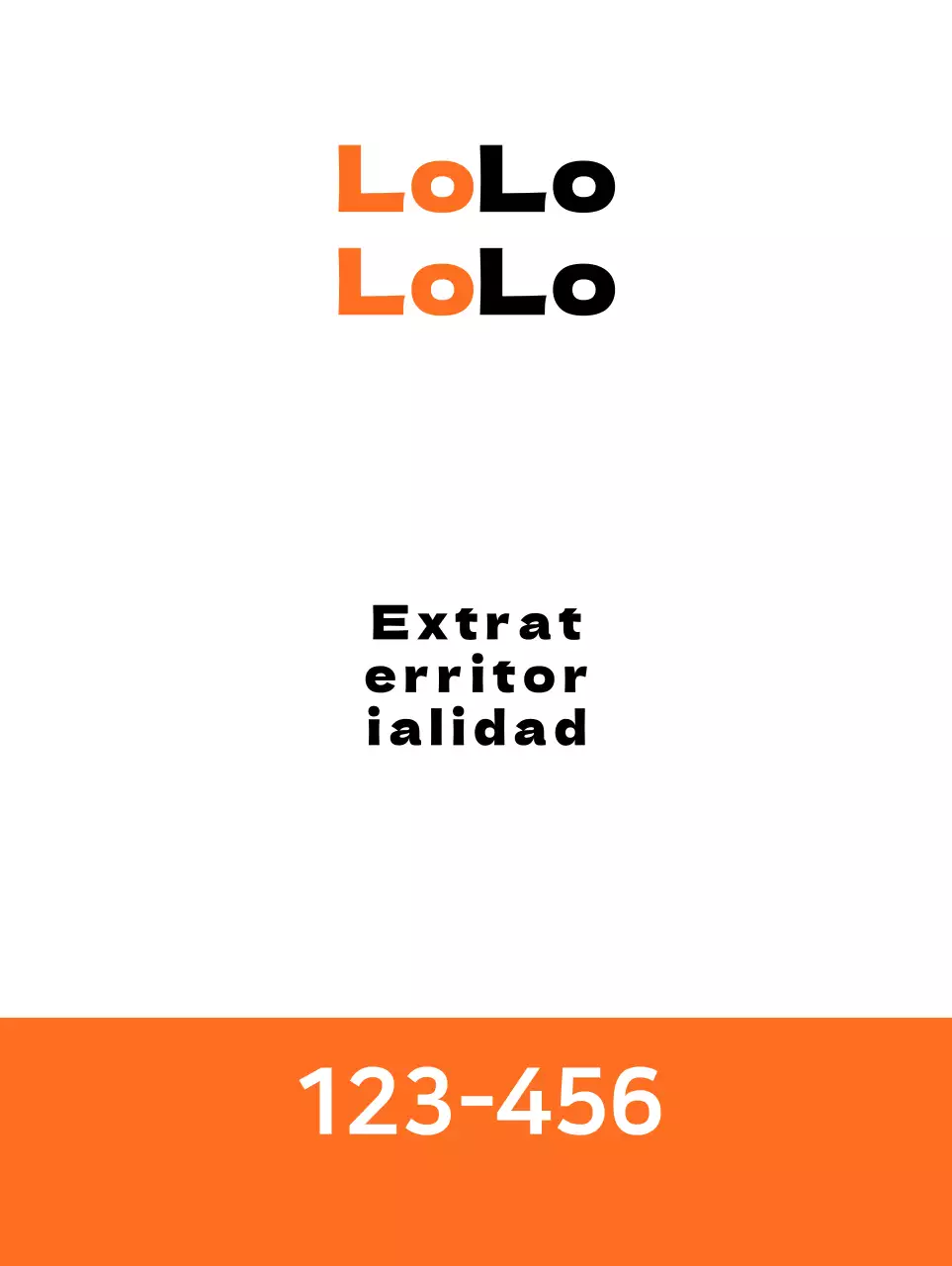 Banner sencillo en blanco y naranja