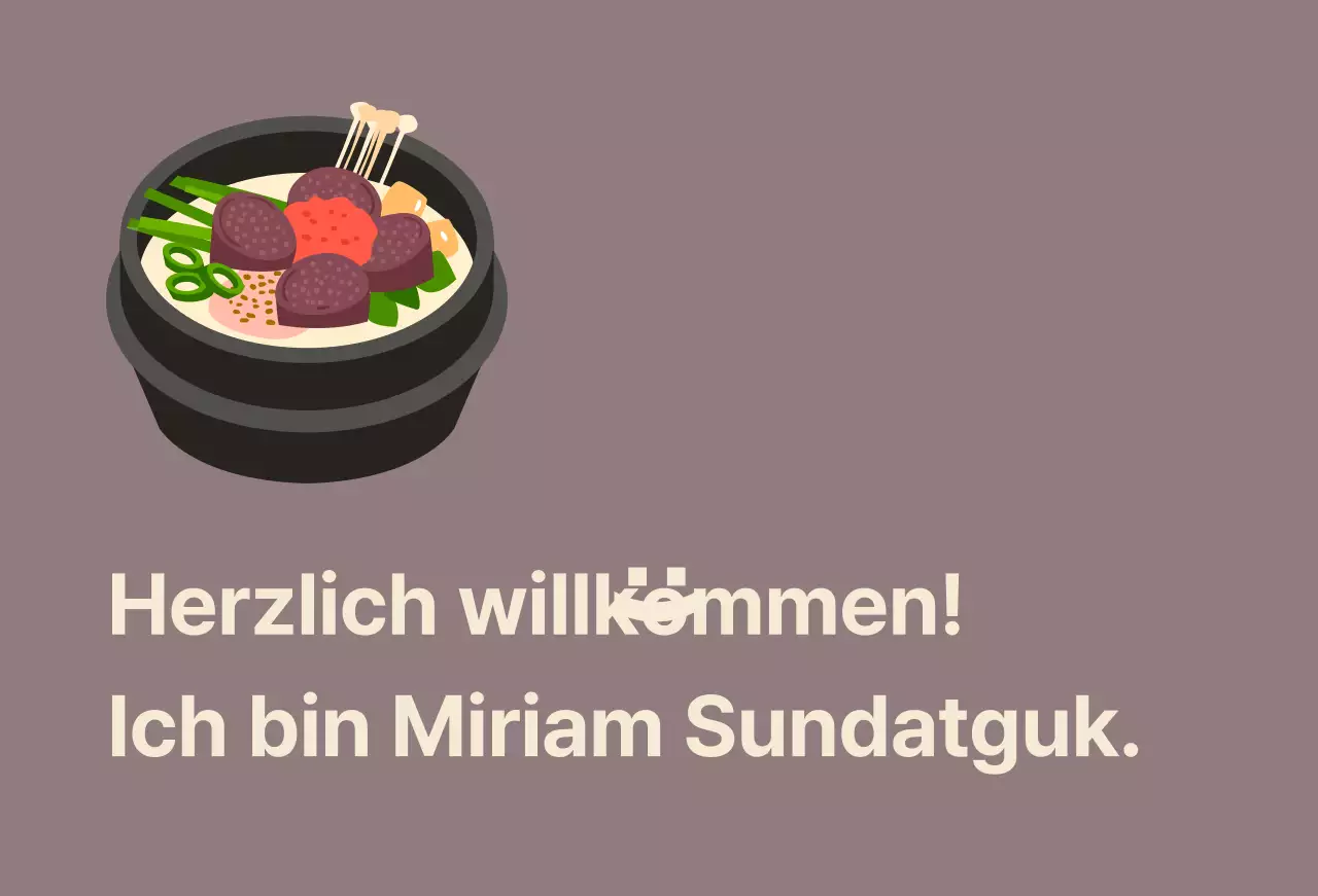 Sundaegukbap-Restaurant Balsat mit Sundaeguk auf einem Hintergrund aus roten Bohnen