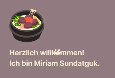 Sundaegukbap-Restaurant Balsat mit Sundaeguk auf einem Hintergrund aus roten Bohnen