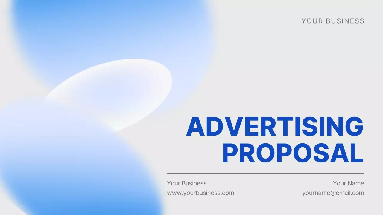 Blue Modern Advertising Proposal Presentation