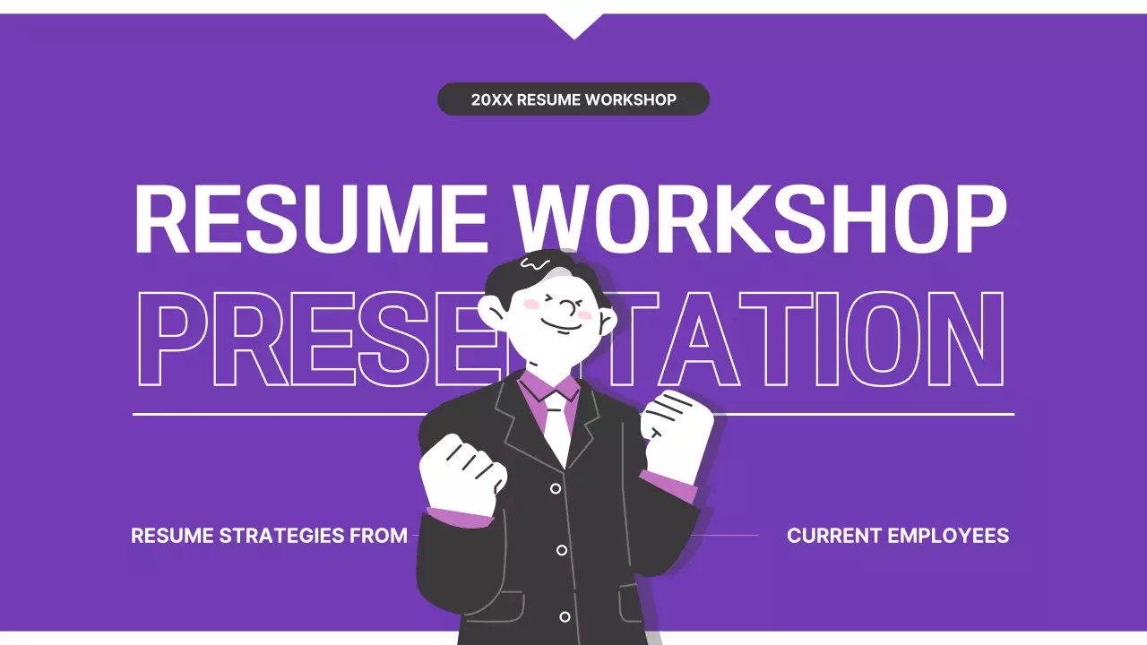 Purple Modern Resume Presentation