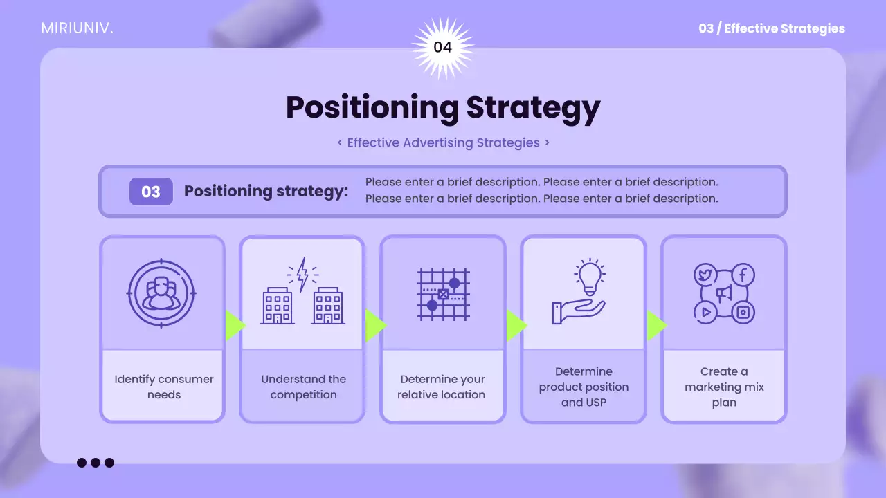 Presentasi Panduan Periklanan Abstrak Ungu
