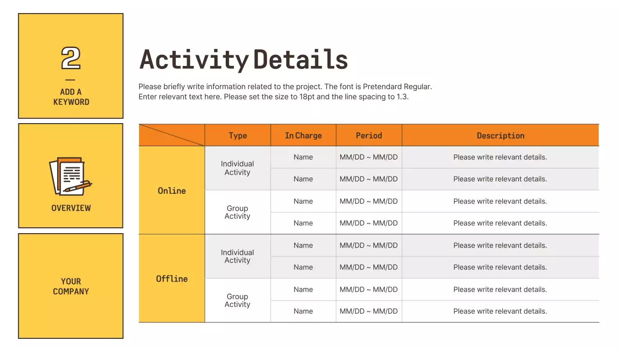 Orange Modern Intern Report Presentation