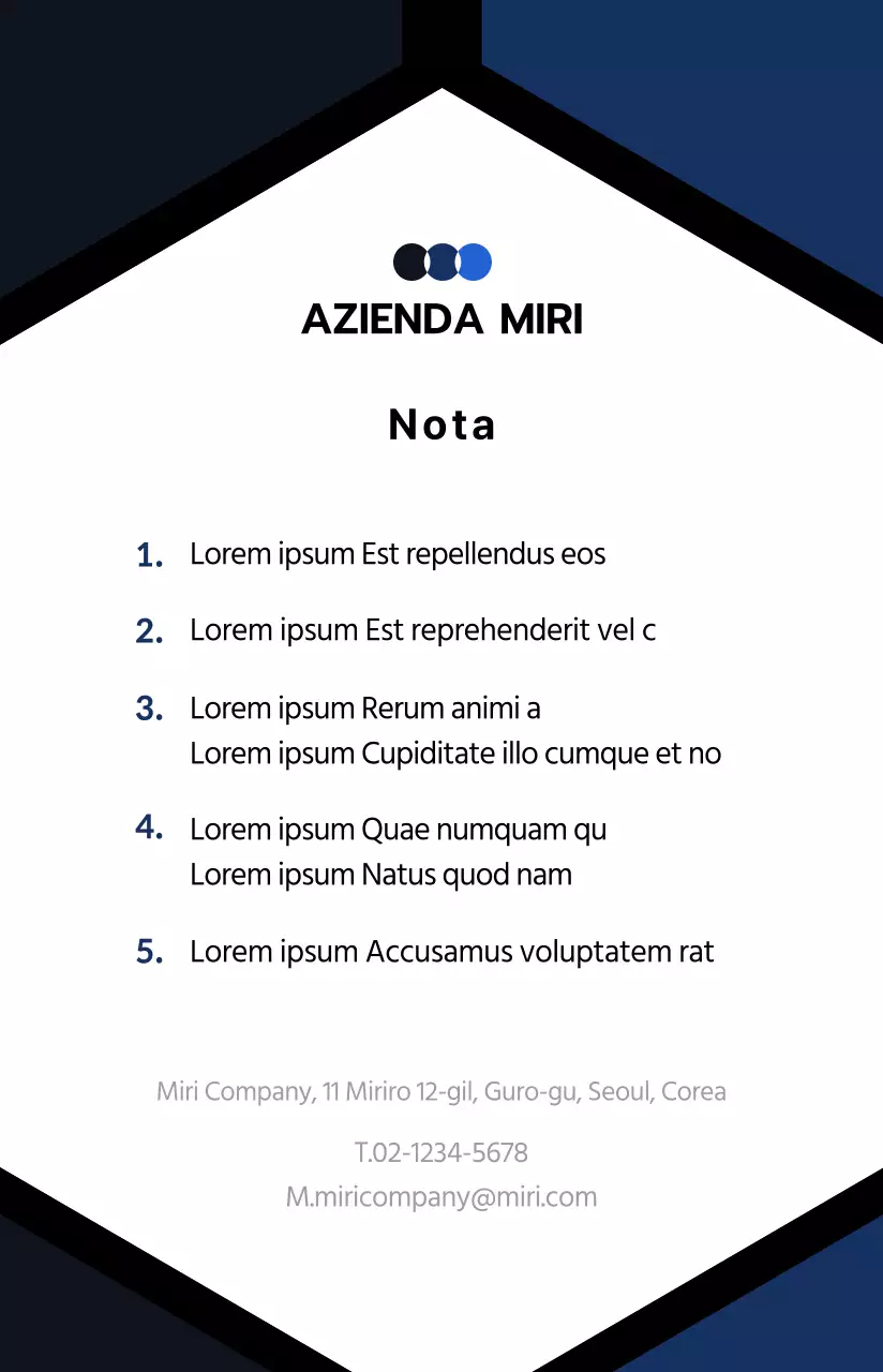 Un biglietto da visita per dipendenti semplice e professionale nei toni del blu