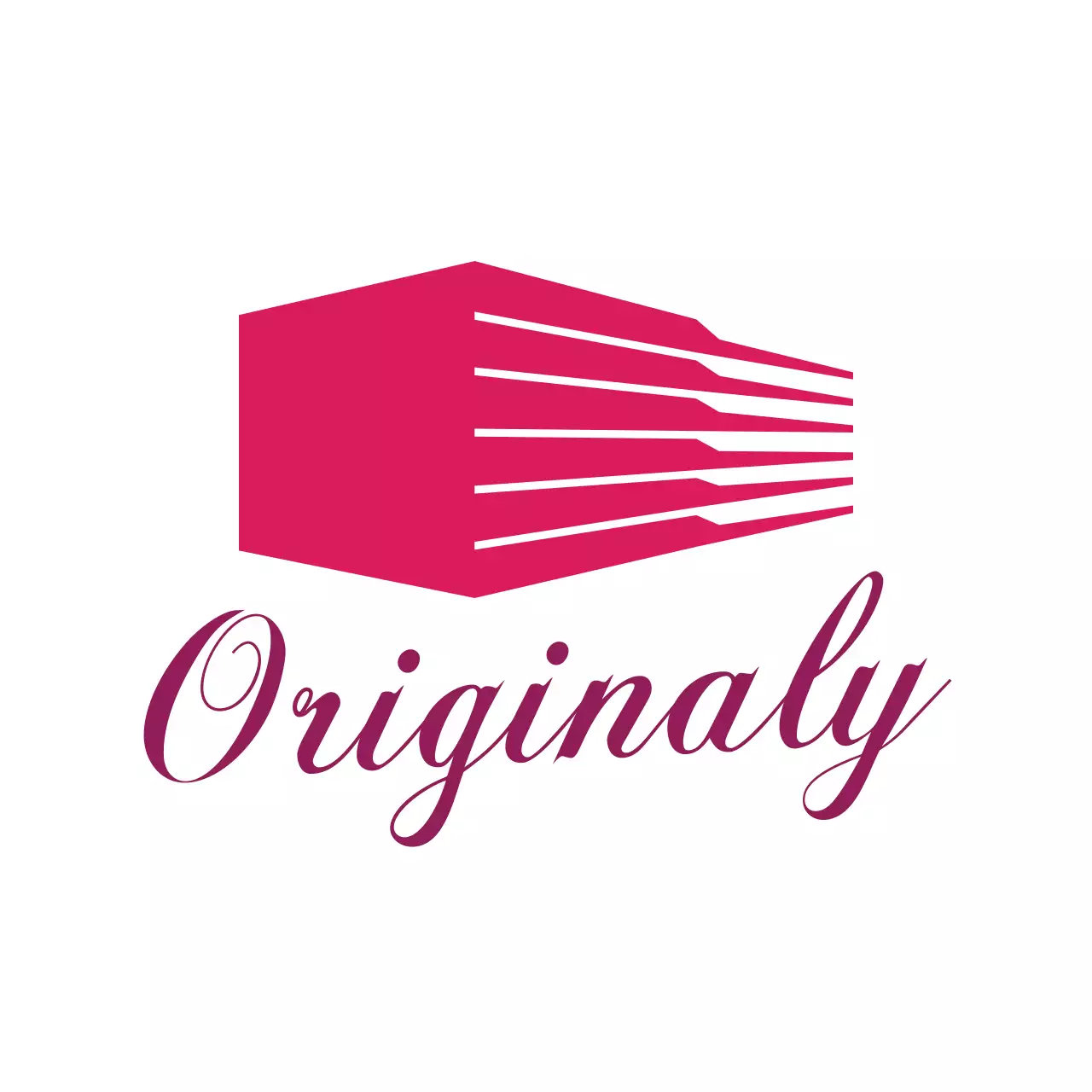 ピンク シンプル ロゴ