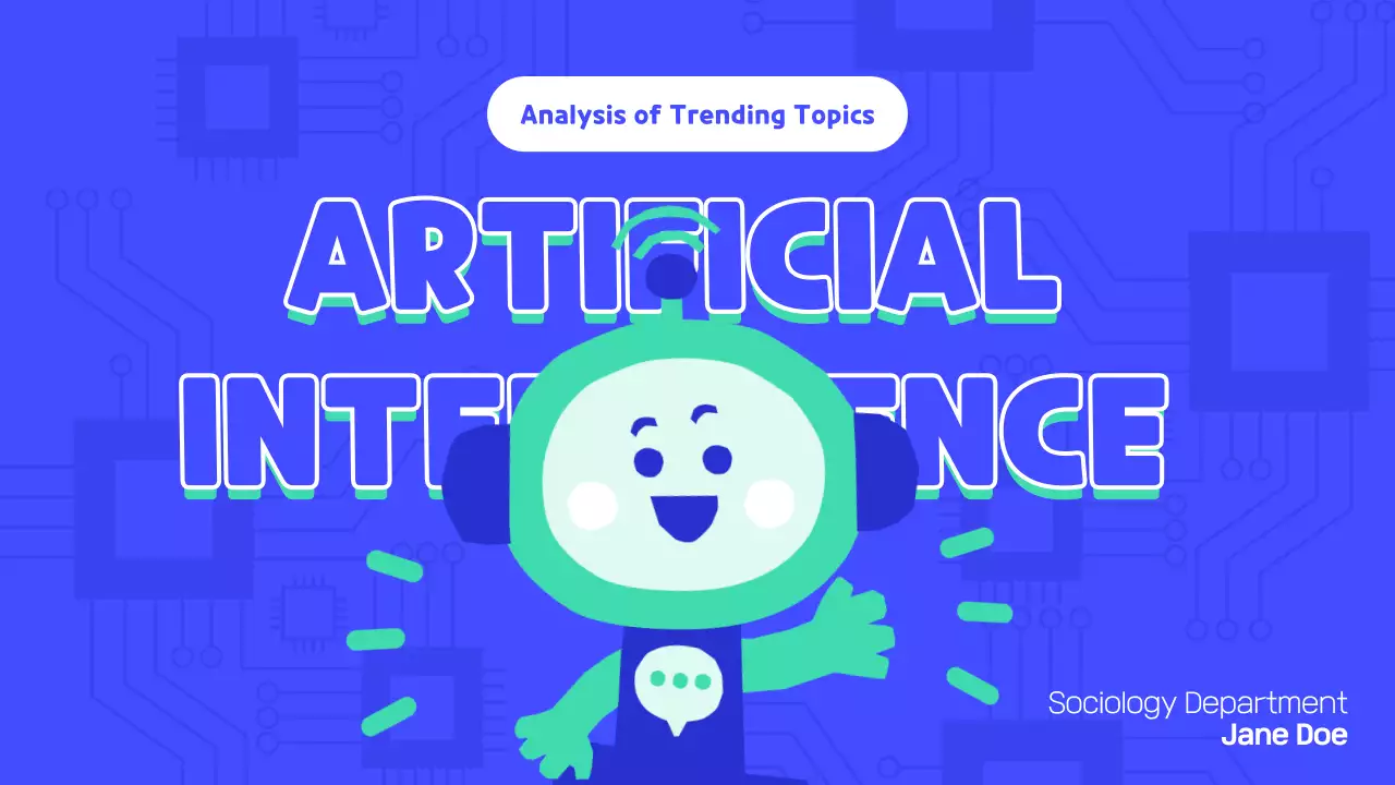 블루 모던 Ai 가이드 프레젠테이션