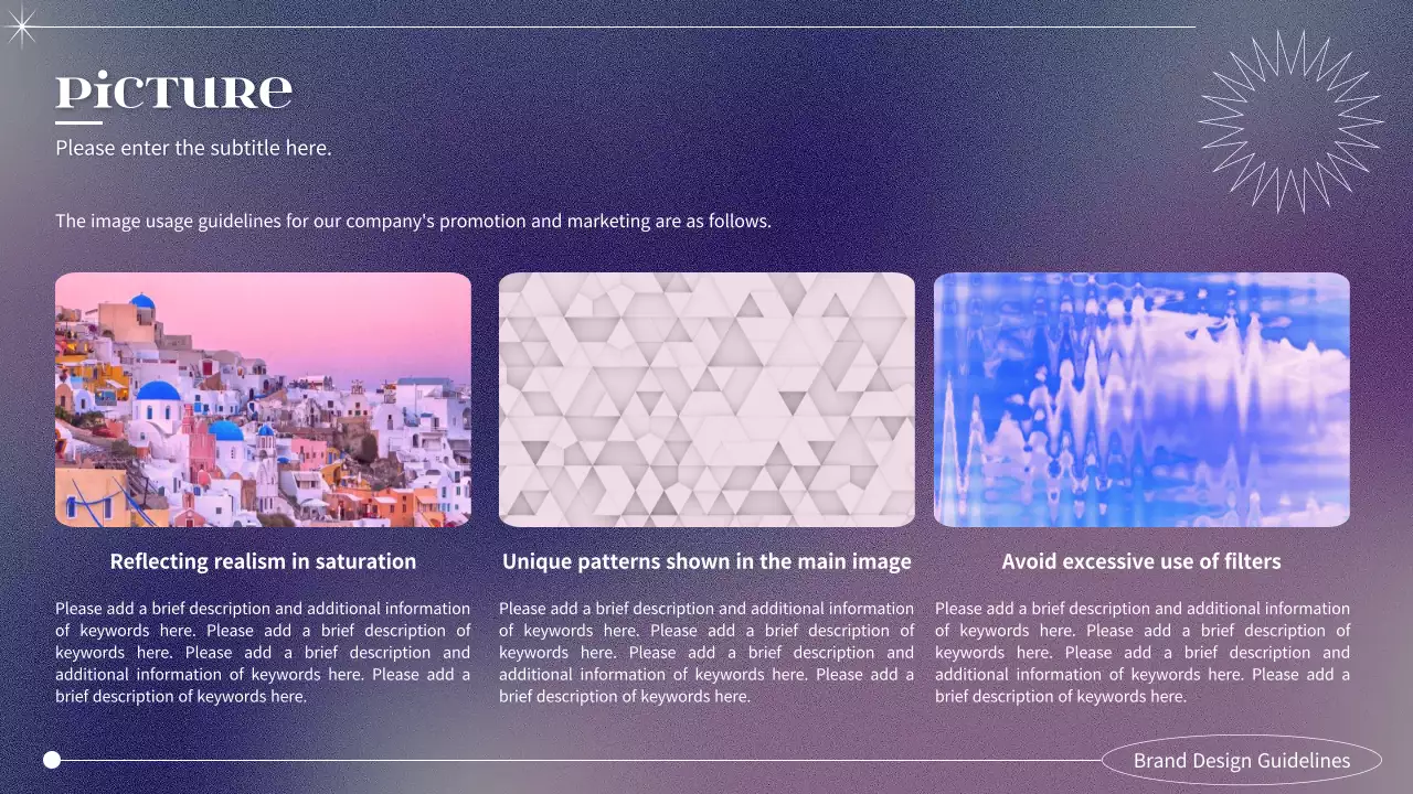 퍼플 모던 브랜드 가이드라인 프레젠테이션