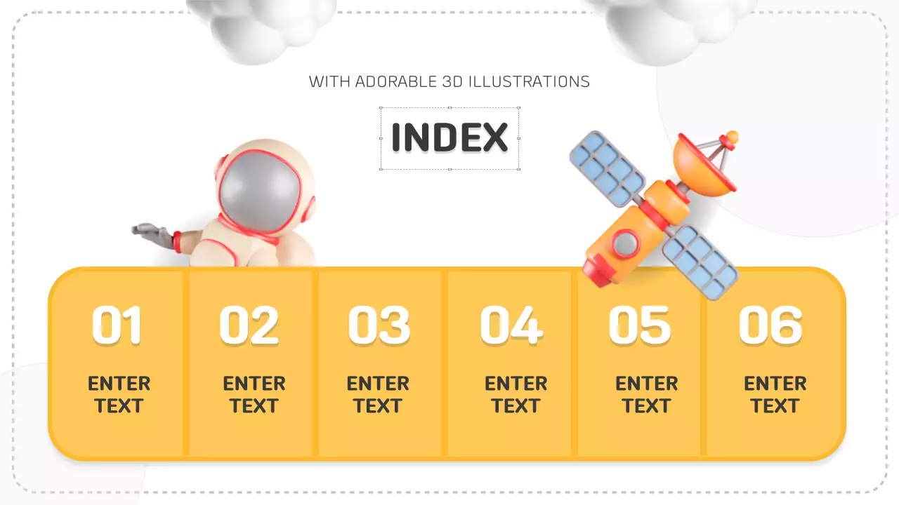 오렌지 모던 스페이스 프리젠테이션