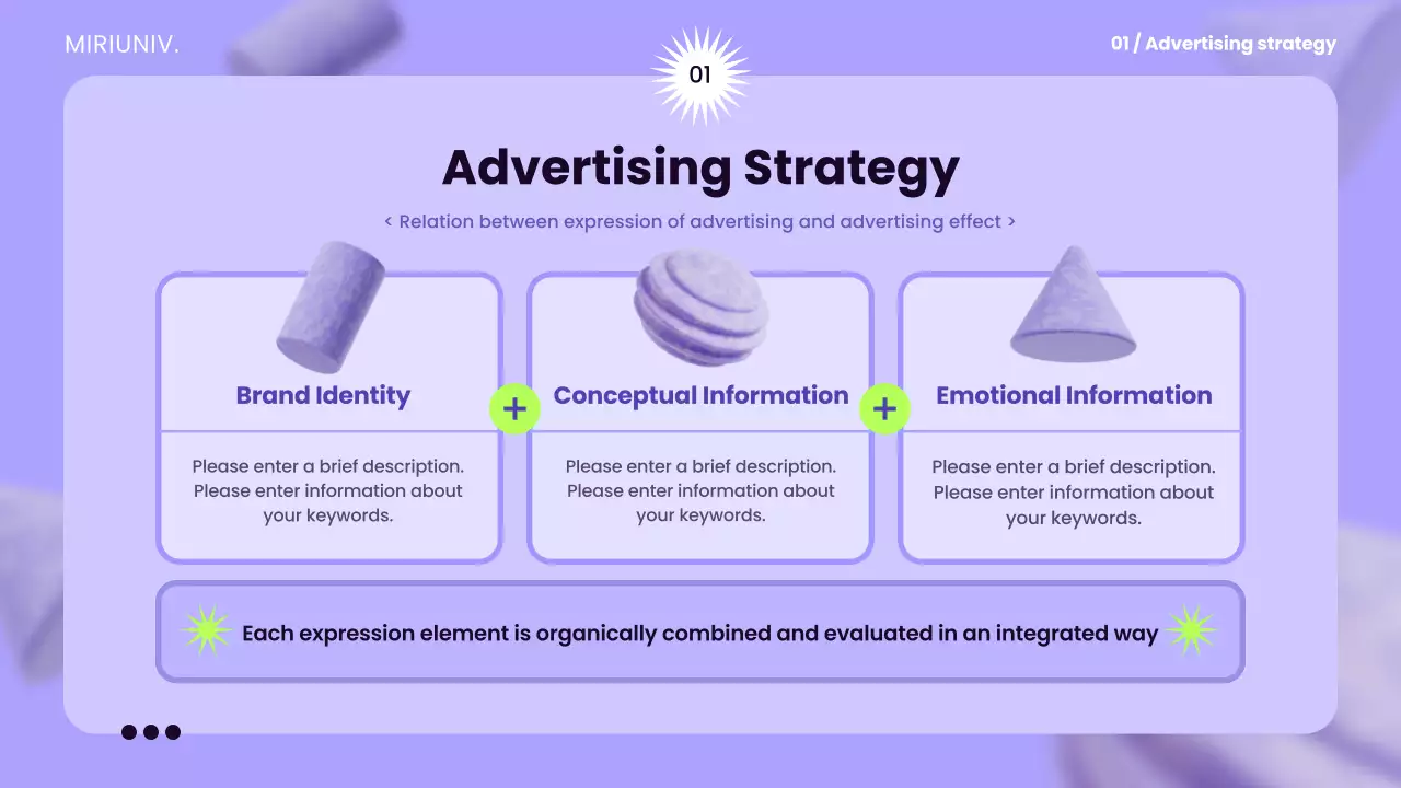 Presentasi Panduan Periklanan Abstrak Ungu