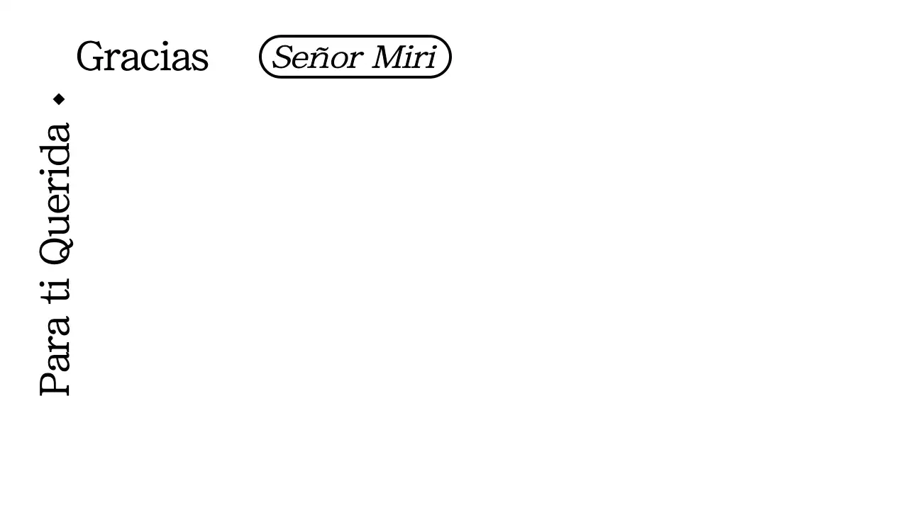 Un diseño sencillo, en blanco y negro y con texto para dar las gracias
