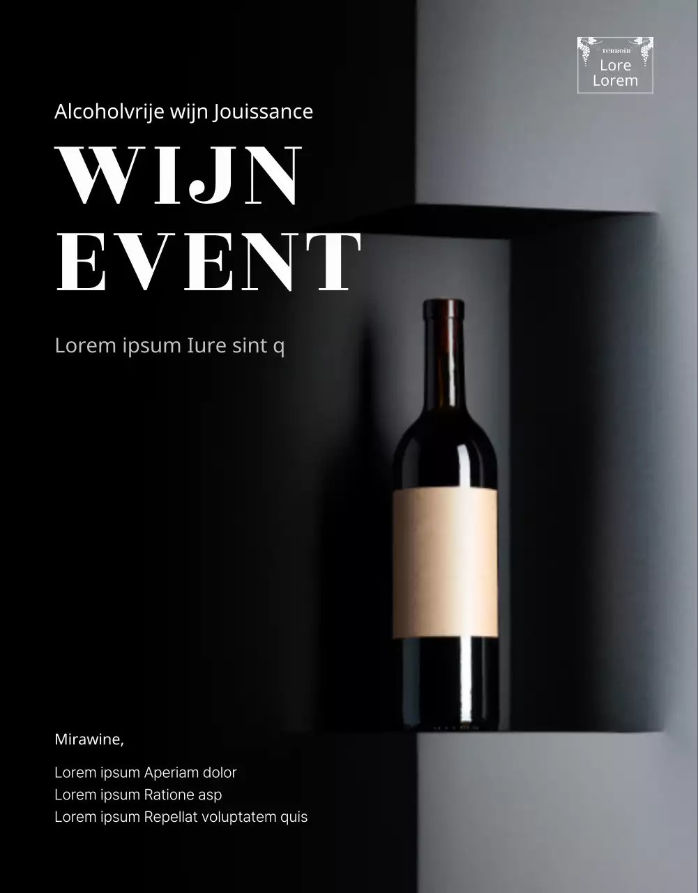 Blacktone's alcoholvrije wijnevenement details