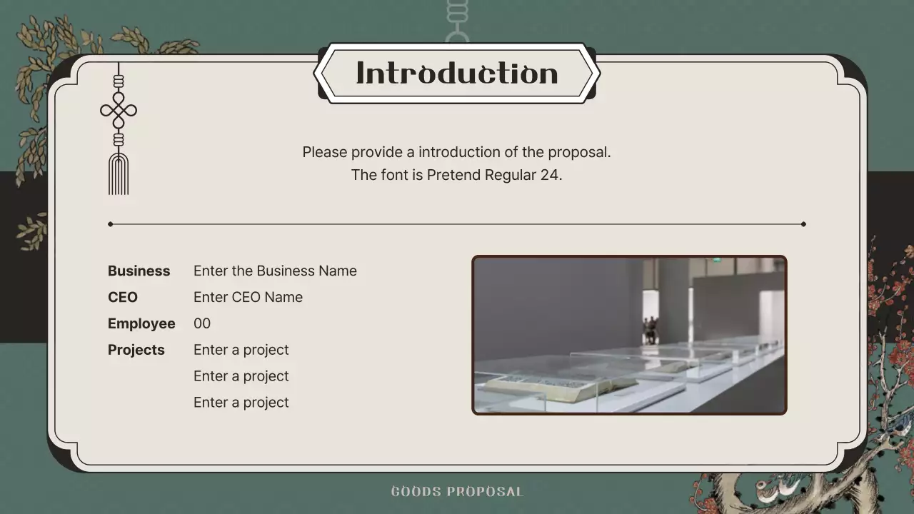 Green Traditional Product Proposal Presentation