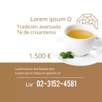 Té de crisantemo tradicional de lujo