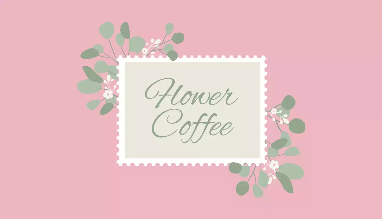 ピンク かわいい コーヒー 名刺