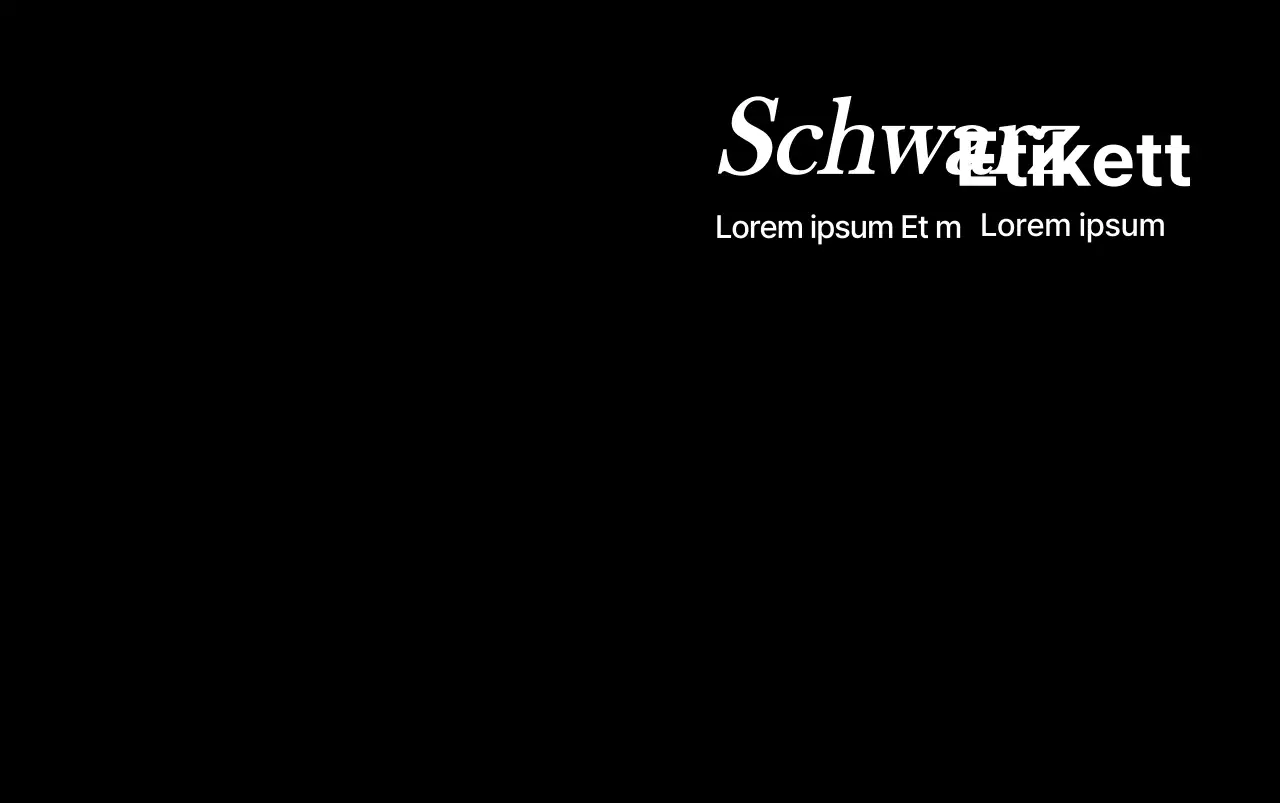 Einfaches VIP-Geschenkdesign mit Markenlogo in Schwarz und Weiß