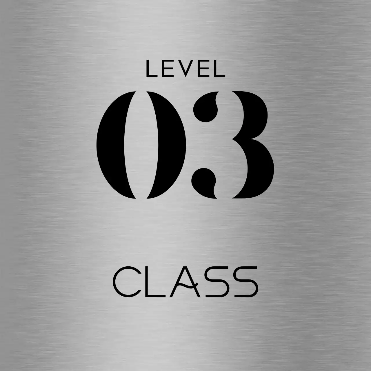 Simple placeholder sign with black school class name text