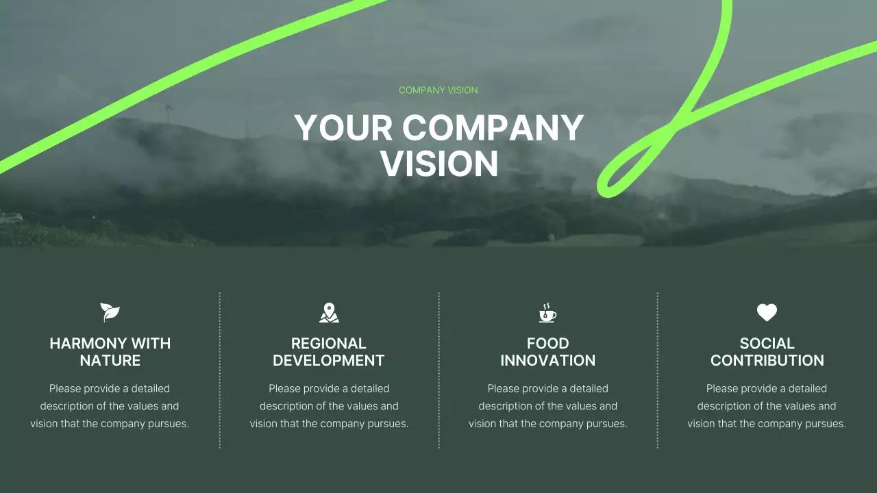 Green Modern 회사 브로셔 프레젠테이션