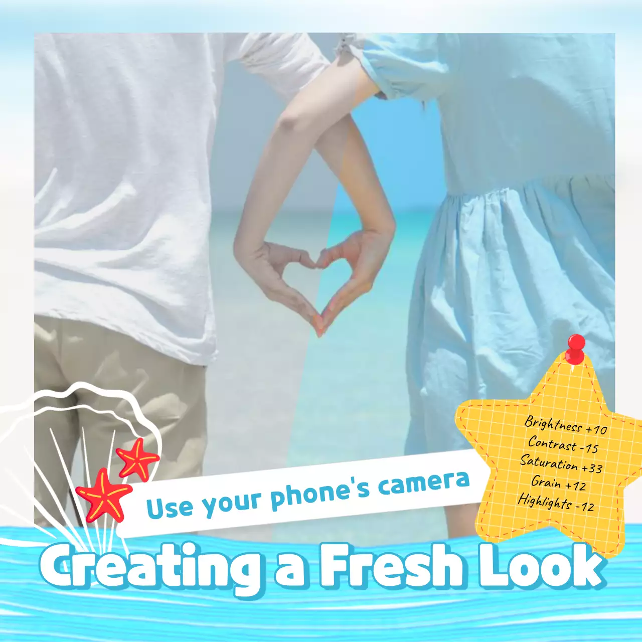 Blue Modern Love Guide Social Media Post