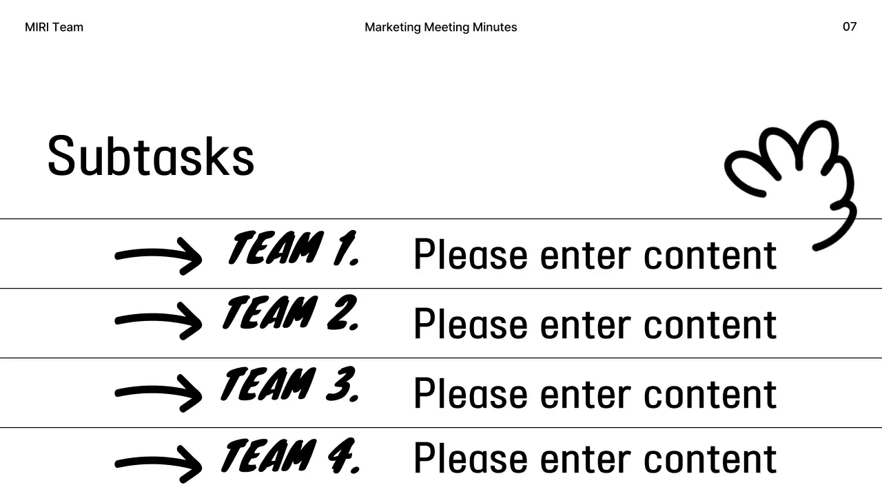 Black Minimal Marketing Document Presentation