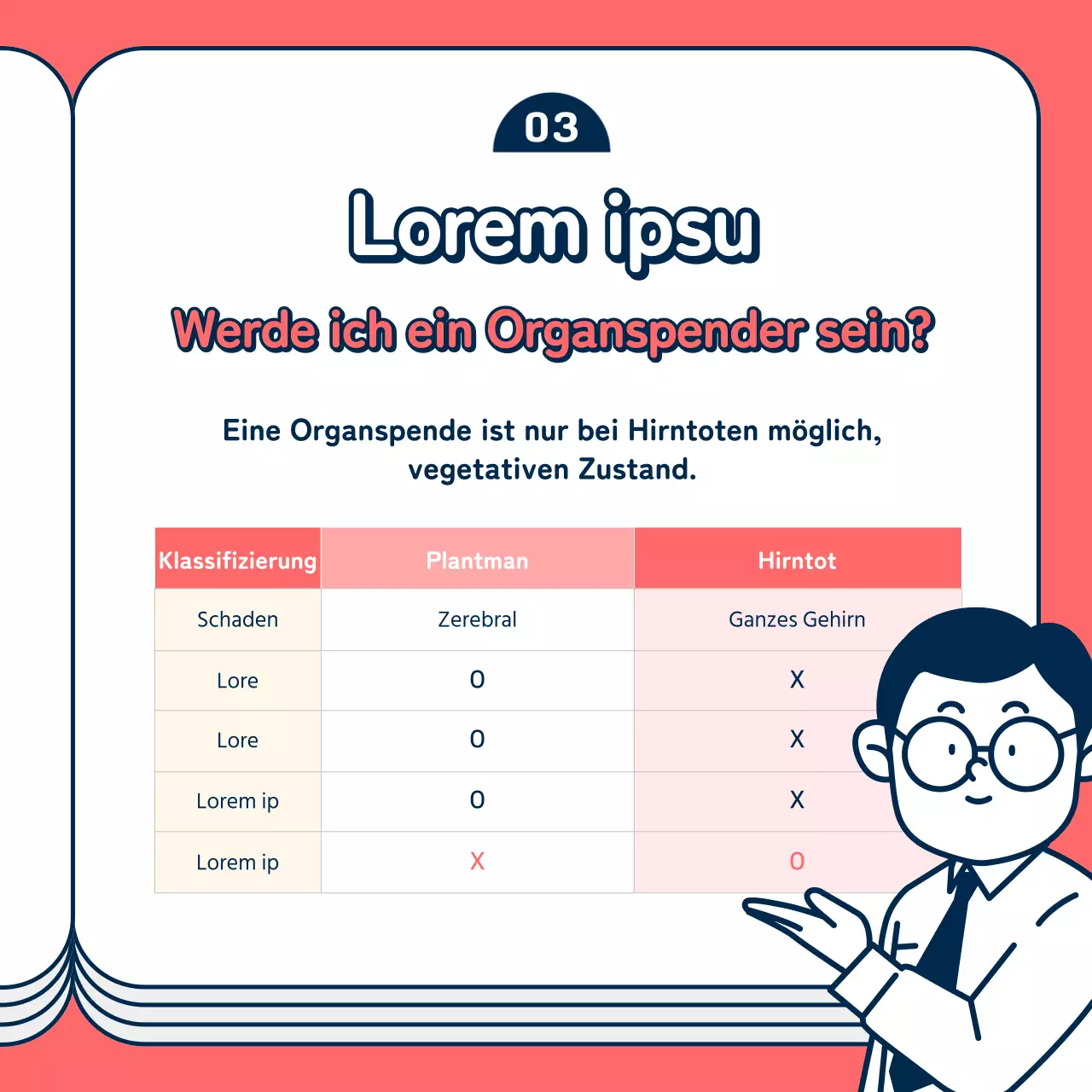 Gelbe und blaue Organspende Tag Karte Nachrichten Design