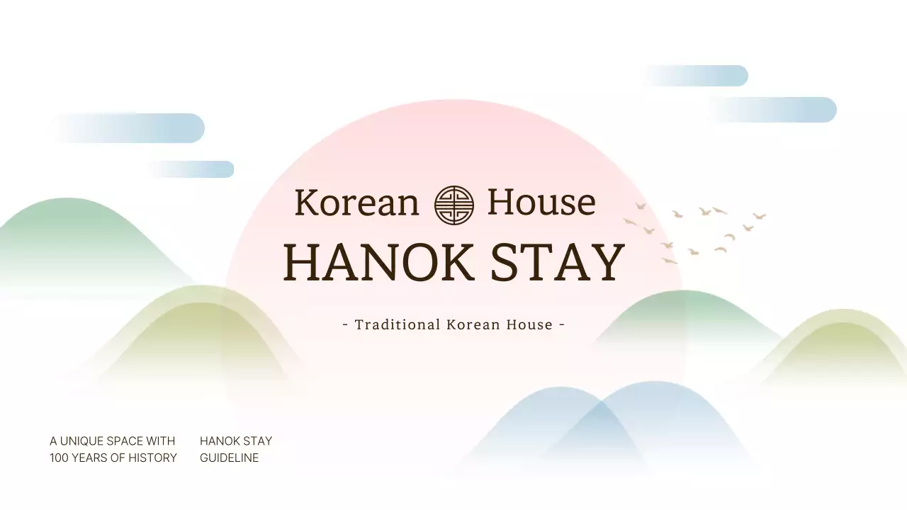 Beige Traditional Korean Stay Guide Presentation