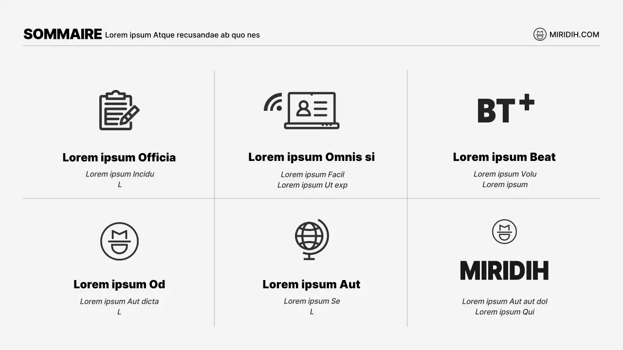 Une simple note conceptuelle illustrée en noir et blanc