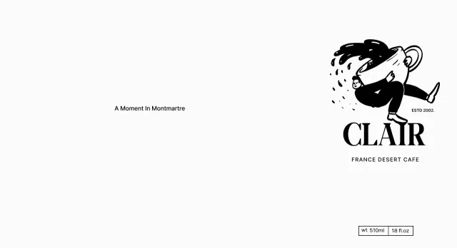 Design a cafe with witty illustrations